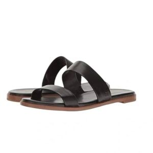 Cole Haan Findra Sandal Black Slide Leather